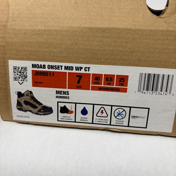 Merrell Work Moab Onset Mid Composite Toe Waterproof Boots Size Men's 7 -/ W8.5 - Picture 11 of 14
